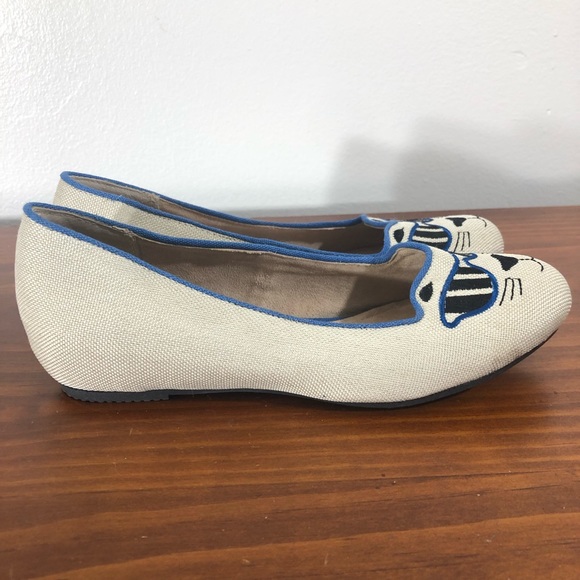 Cliff By White Mountain Rachelle Cat Sun Glassess Slip On Flats Size 7 1/2 - Picture 4 of 7